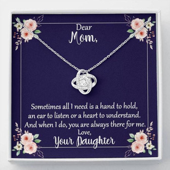 Mom Necklace, Mom Sometimes All I Need Love Knot Necklace And - Thegiftio UK