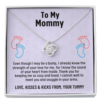 Mom Necklace, Mom To Be Gift, Gift For Expecting Mom, Pregnancy Gift, Mama Present From Unborn Baby, Mommy To Be Gift - Thegiftio UK