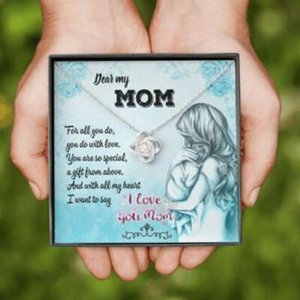 Mom Necklace, Mother Daughter Gift Necklace, Gifts For Mom From Daughter Son - Thegiftio UK