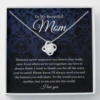 Mom Necklace, Mother Daughter Necklace, Mother, Day Gifts For Mom From Daughter Son - Thegiftio UK