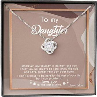 Mom Necklace, Mother Daughter Necklace, Pray Always Safe Enjoy Way Back Home Love, Alluring Mom Gifts - Thegiftio UK