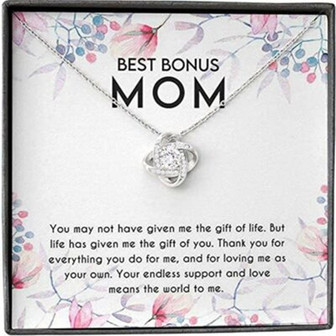 Mom Necklace, Mother Daughter Son Necklace, Presents For Mom Gifts, Best Bonus World - Thegiftio UK