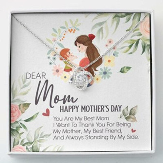 Mom Necklace, Mother, Day Necklace , Thank You For Best Mom Necklace Gift Mom Necklace - Thegiftio UK