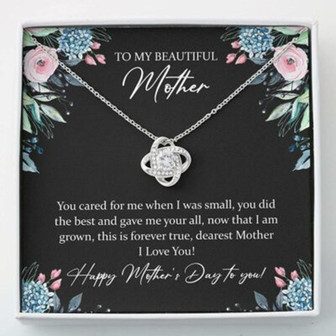 Mom Necklace, Mother Day Necklace , To My Beautiful Mother , Necklace Gift For Mom - Thegiftio UK