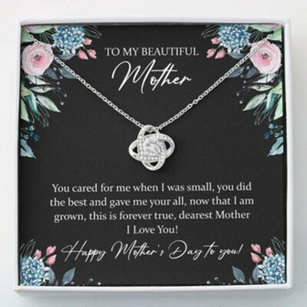 Mom Necklace, Mother Day Necklace To My Beautiful Mother , Necklace Gift For Mom - Thegiftio UK