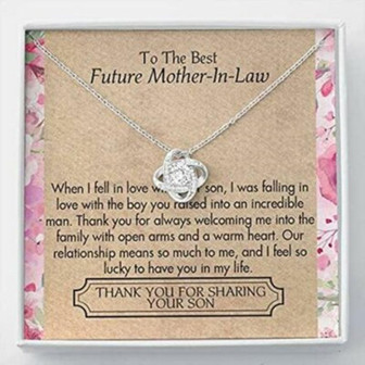 Mom Necklace, Mother-In-Law Necklace, Mother, Day Necklace Gift For Mother In Law From Daughter In Law - Thegiftio UK
