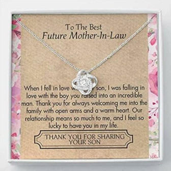 Mom Necklace, Mother-In-Law Necklace, Mother, Day Necklace Gift For Mother In Law From Daughter In Law - Thegiftio UK