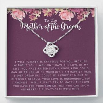 Mom Necklace, Mother-In-Law Necklace, Mother Of The Groom Wedding Gift Necklace, Future Mother In Law Necklace, Wedding Rehearsal - Thegiftio UK