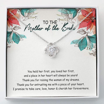 Mom Necklace, Mother Of The Bride Gift , Wedding Gift For Mother -Necklace With Gift Box - Thegiftio UK