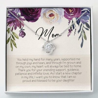 Mom Necklace, Mother Of The Bride Necklace Gift , Mother Of The Bride Necklace - Thegiftio UK