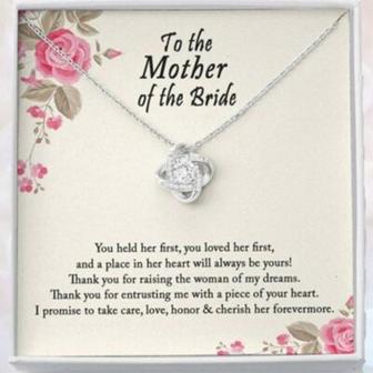 Mom Necklace, Mother Of The Bride Necklace Gift From Groom, Mother In Law Wedding Gift - Thegiftio UK