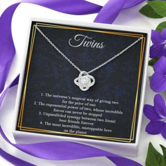 Mom Necklace, Mother Of Twins Necklace, Mom Of Twins Gift, Twins Mom Gift, New Mom Gift - Thegiftio UK