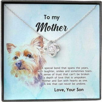 Mom Necklace, Mother Son Necklace, Presents For Mom Gifts, Special Bond Trust Love Dog - Thegiftio UK