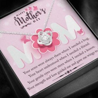 Mom Necklace, Mother’S Day Love Knot Pink Necklace Gift For Mom, Mother, Mum - Thegiftio UK