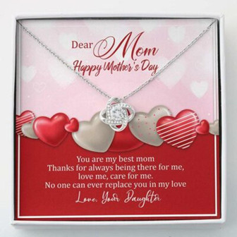 Mom Necklace, Mothers Day Necklace , Thank You For Best Mom Gift Necklace From Daughter - Thegiftio UK