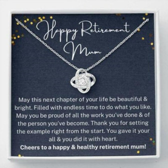 Mom Necklace, Mum Retirement Necklace Gift, Retirement Gift For Mum, Gift For Retiring Mother - Thegiftio UK
