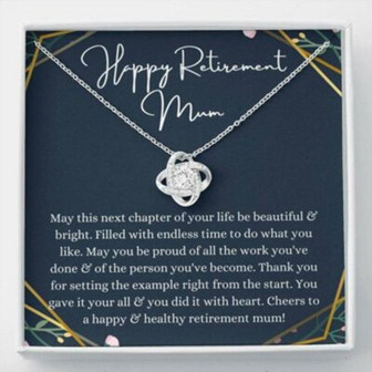 Mom Necklace, Mum Retirement Necklace Gift, Retirement Gift For Mum, Gift For Retiring Mother - Thegiftio UK