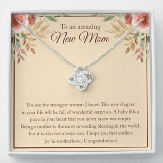 Mom Necklace, Necklace For New Mom, New Mom Gift, Pregnancy Gift For Friend, Mama To Be Gift - Thegiftio UK