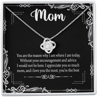 Mom Necklace, Necklace Gift For Mom, I Love You The Most, You Are The Best - Thegiftio UK