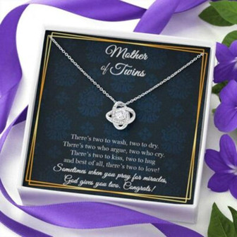 Mom Necklace, Necklace Gift For Mom Of Twins, Mother Of Twins Gift, New Mom Gift - Thegiftio UK