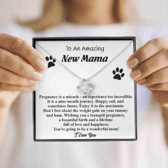 Mom Necklace, Pregnancy Gifts, Gift For Expecting Moms, Expecting Mother Necklace, Present For New Mama, Mom To Be, Pregnant Necklace - Thegiftio UK