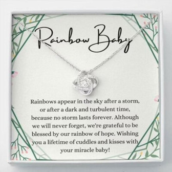 Mom Necklace, Rainbow Baby Necklace Gift For Mom, Baby After Miscarriage, Motherhood - Thegiftio UK