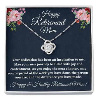 Mom Necklace, Retirement Gifts For Mom Necklace, Happy Retirement Gifts For Retiring Mother, Mom Retirement Gift - Thegiftio UK