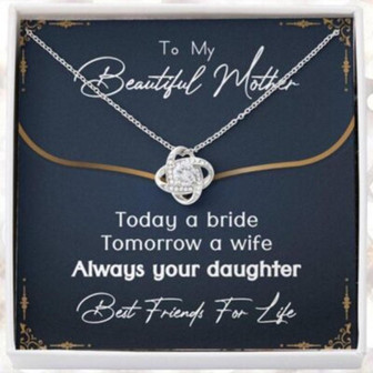 Mom Necklace, Sentimental Bride To Mother Necklace, Gift To Mom From Bride Wedding Gift - Thegiftio