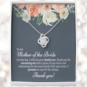 Mom Necklace, Sentimental Mother Of The Bride Gift From Groom, Mother In Law Wedding Gift From Groom, Wedding Gift For Mother In Law - Thegiftio UK