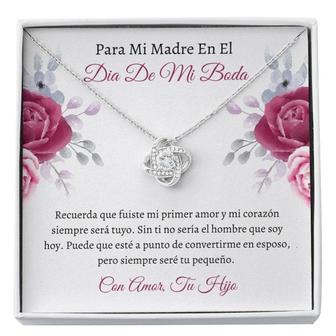 Mom Necklace Spanish, Collar Madre Del Novio , Groom’S Mom Gift , Latina Mother Of Groom Necklace , Wedding Parent Gift - Thegiftio UK