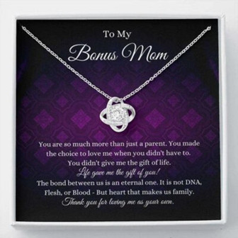 Mom Necklace, Stepmom Necklace, Bonus Mom Necklace Gift, Stepmom Mother In Law Wedding Gift From Bride - Thegiftio UK