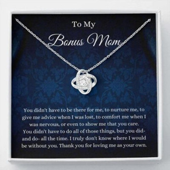 Mom Necklace, Stepmom Necklace, Bonus Mom Necklace Gift, Stepmom Mother In Law Wedding Gift From Bride - Thegiftio UK