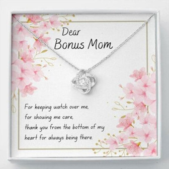 Mom Necklace, Stepmom Necklace, Bonus Mom Necklace Gift, Gift For Step Mom, Stepmother, Second Mom, Adoptive Mom - Thegiftio UK