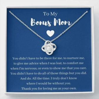 Mom Necklace, Stepmom Necklace, Bonus Mom Necklace Gift, Gift For Step Mom, Stepmother, Second Mom, Adoptive Mom - Thegiftio UK