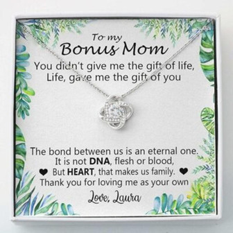 Mom Necklace, Stepmom Necklace, Bonus Mom Necklace For Women Girl , Stepmother Mother In Law Thank You - Thegiftio UK