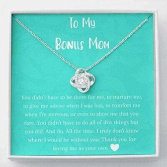 Mom Necklace, Stepmom Necklace, Bonus Mom Necklace Gift, Gift For Step Mom, Stepmother, Second Mom, Adoptive Mom - Thegiftio UK