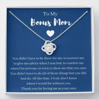 Mom Necklace, Stepmom Necklace, Bonus Mom Necklace, Gift For Step Mom, Stepmother, Second Mom ,Adoptive Mom - Thegiftio UK