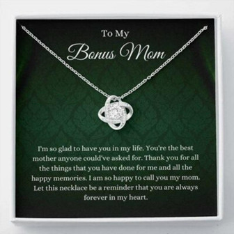 Mom Necklace, Stepmom Necklace, Bonus Mom Necklace Gift, Stepmom Mother In Law Wedding Gift From Bride - Thegiftio UK