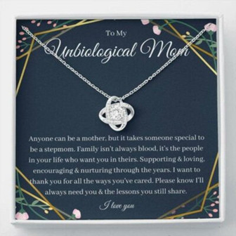 Mom Necklace, Stepmom Necklace, Bonus Mom Necklace, Gift For Stepmother, Stepmom, Unbiological Mom, Wedding Gift - Thegiftio UK