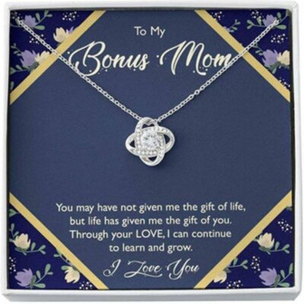 Mom Necklace, Stepmom Necklace, Gift For Stepmom Necklace, Bonus Mom Necklace Gift, Mother In Law Gift From Bride - Thegiftio UK