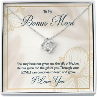 Mom Necklace, Stepmom Necklace, Gift For Stepmom Necklace, Bonus Mom Necklace Gift, Mother In Law Gift From Bride - Thegiftio UK