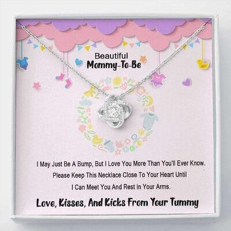 Mom Necklace, Stepmom Necklace, Mommy Gift Necklace From Unborn Baby, New Mom Gift From Husband - Thegiftio UK