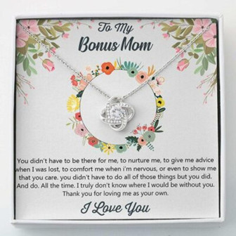 Mom Necklace, Stepmom Necklace, Necklace Gifts For Bonus Mom , Stepmom, Other Unbiological Mom Gift From Daughter Son - Thegiftio UK