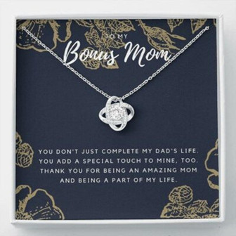 Mom Necklace, Stepmom Necklace, Necklace Gifts For Bonus Mom , Stepmom, Other Unbiological Mom Gift From Daughter Son - Thegiftio UK
