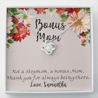 Mom Necklace, Stepmom Necklace, Personalized Bonus Mom Gift Necklace, Gift For Second Mom, Other Mom, Stepmom, Bonus Mom, Custom Name - Thegiftio UK