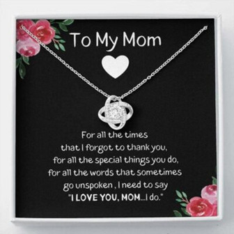 Mom Necklace, Stepmom Necklace, To My Mom Necklace Gift , Mother Daughter Necklace - Thegiftio UK