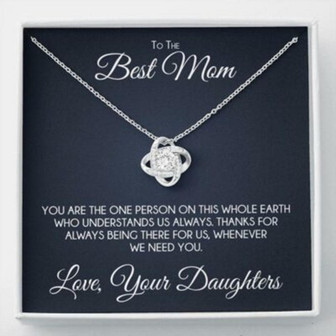 Mom Necklace, Stepmom Necklace, To My Mother Necklace Gift For Mom From Daughter, Mother Daughter Necklace - Thegiftio UK
