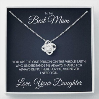 Mom Necklace, Stepmom Necklace, To My Mother Necklace Gift For Mom From Daughter, Mother Daughter Necklace - Thegiftio UK