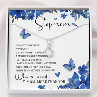 Mom Necklace, Stepmom Necklace, To My Stepmom Thank You Mom Necklace , Bonus Mom Gift Mother Day Necklace - Thegiftio UK