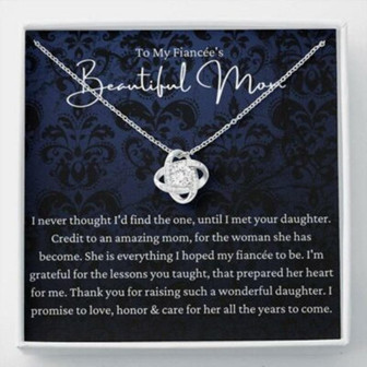 Mom Necklace, To My Fiance’S Mom Necklace, Gift For Fiancee’S Mom, Fiancee’S Mom Gift - Thegiftio UK